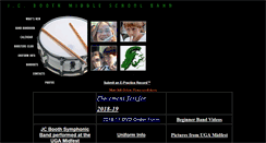 Desktop Screenshot of jcboothband.org