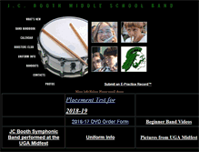 Tablet Screenshot of jcboothband.org